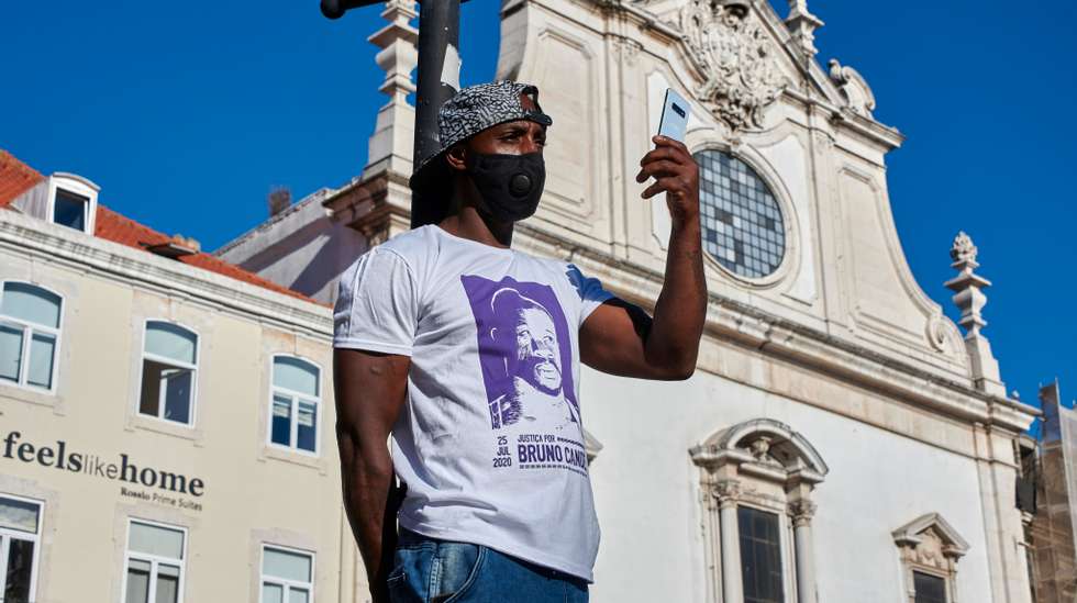 &quot;Racism has killed again: Justice for Bruno Candé&quot; Demonstration In Lisbon