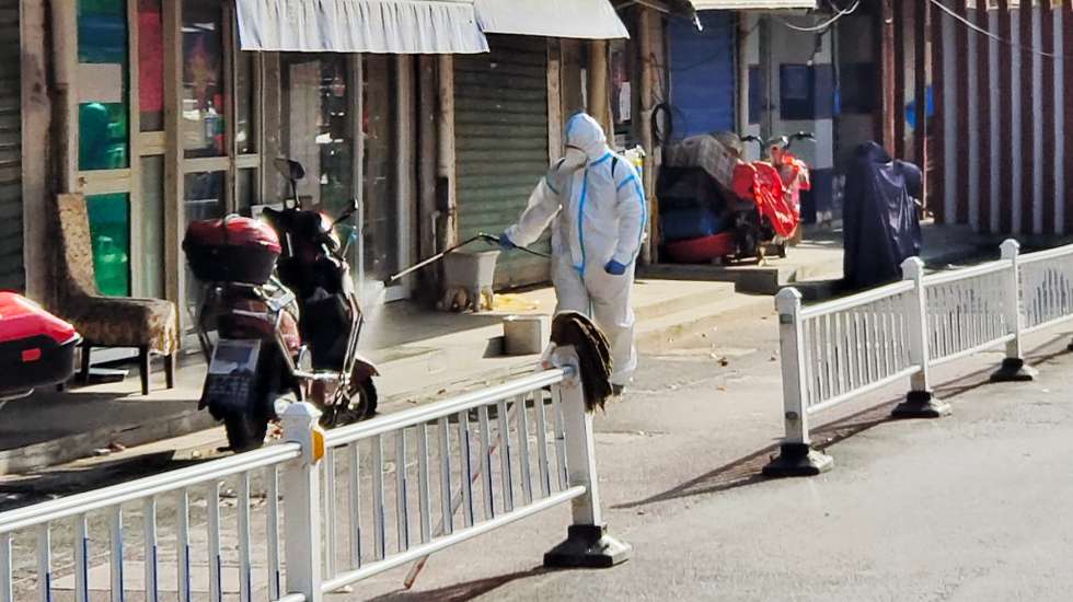 China Shanghai Lockdown Disinfect