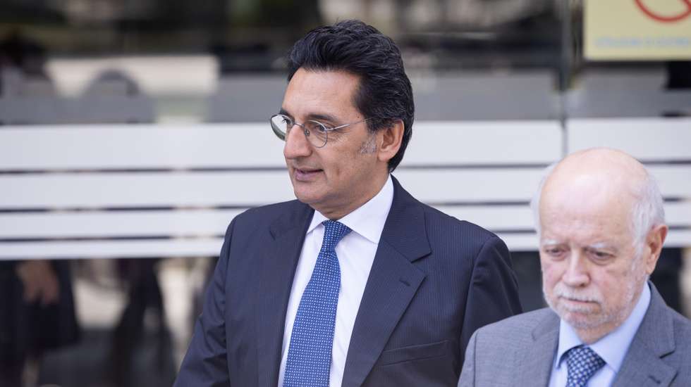 Zeinal Bava e o seu advogado José António Barreiros no início do julgamento
