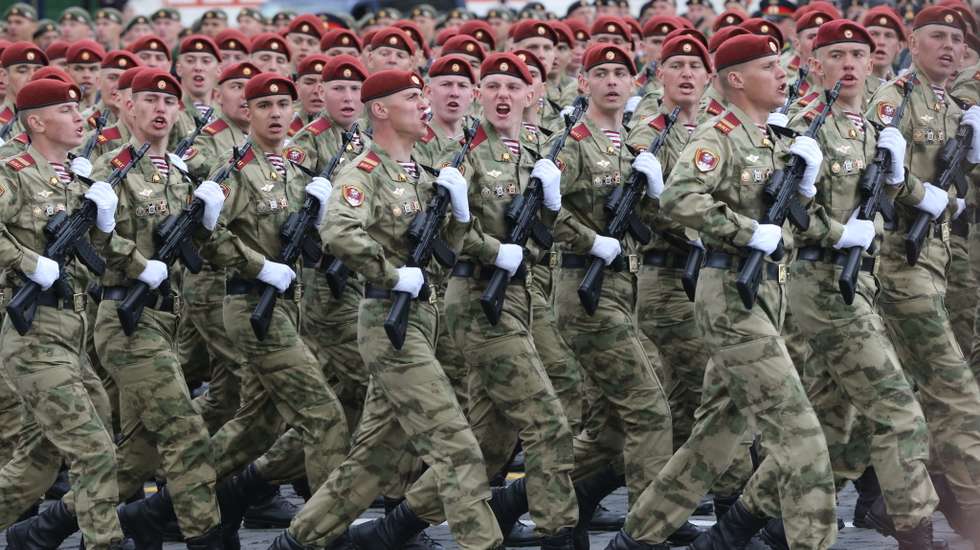 Russian President Vladimir Putin Attends 77th Victory Day With Parade On Red Square