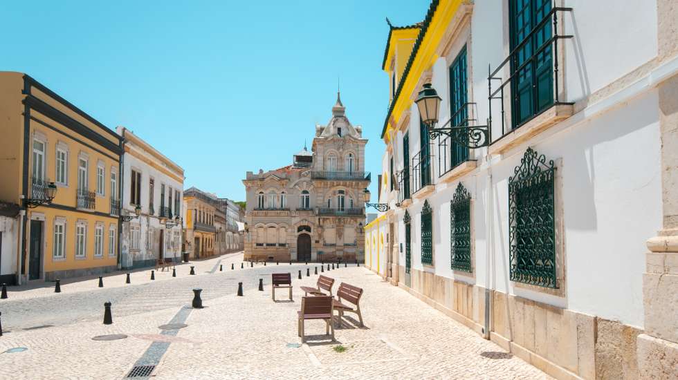 Pretty Street in Faro Old Town