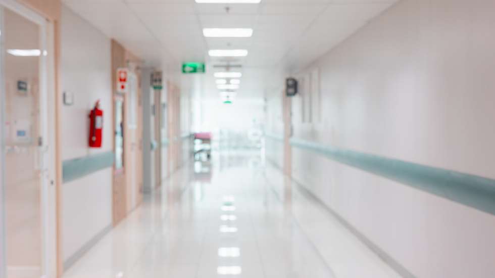 Abstract blur beautiful luxury hospital interior for backgrounds