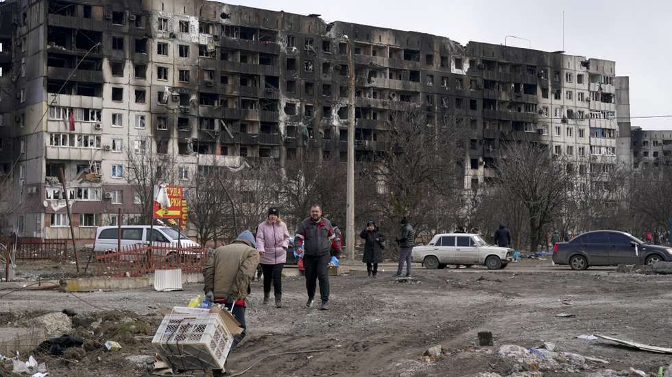 Evacuations from Mariupol in Ukraine