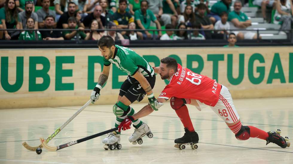 O Benfica venceu três dos quatro jogos da final de hóquei em patins