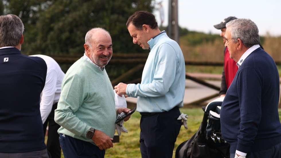 Luís Montenegro e Manuel Violas no torneio de 23 de fevereiro do Clube de Golfe dos Economistas