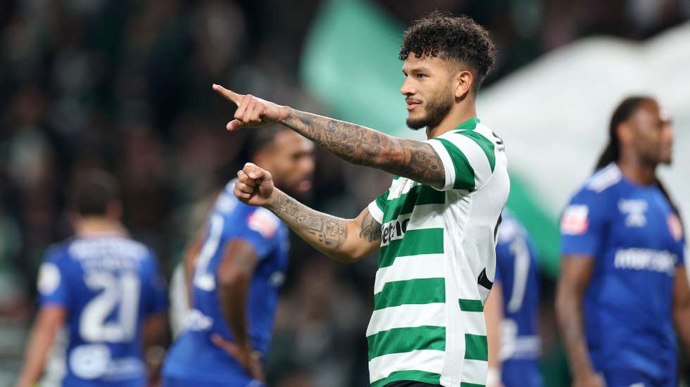 O avançado colombiano abriu o marcador em Alvalade ainda na primeira parte