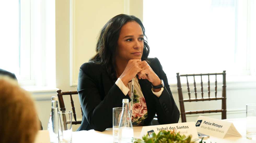 Isabel dos Santos At Roundtable Discussion On Business Evolution In Energy At Bloomberg Global Business Forum