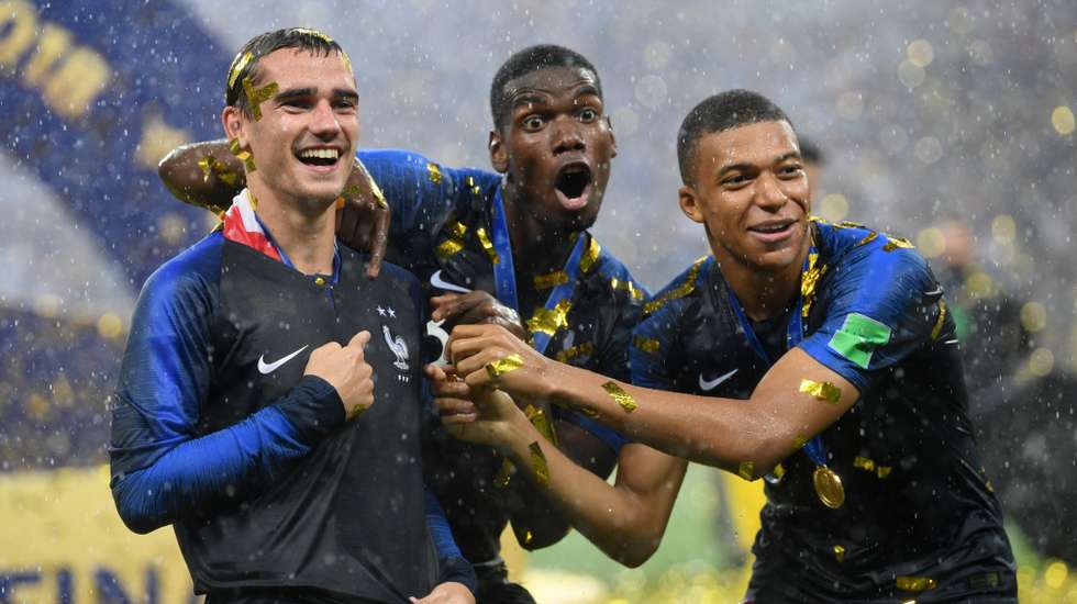 Os franceses venceram a Croácia na final de Moscovo