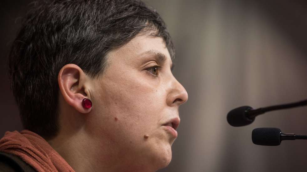 Ana Sofia Ligeiro apresentou a moção E, subscrita pelo maior grupo de críticos internos do BE