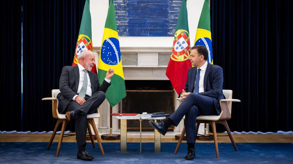 Lula da Silva foi recebido por Luís Montenegro em São Bento