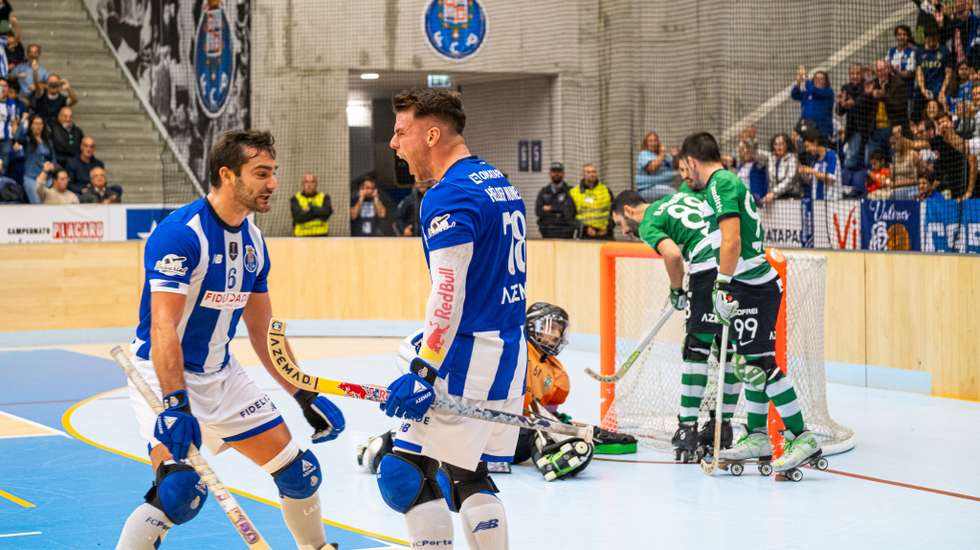 Edu Lamas e Hélder Nunes marcaram três dos golos do FC Porto frente ao Sporting, todos na sequência de remates de meia distância