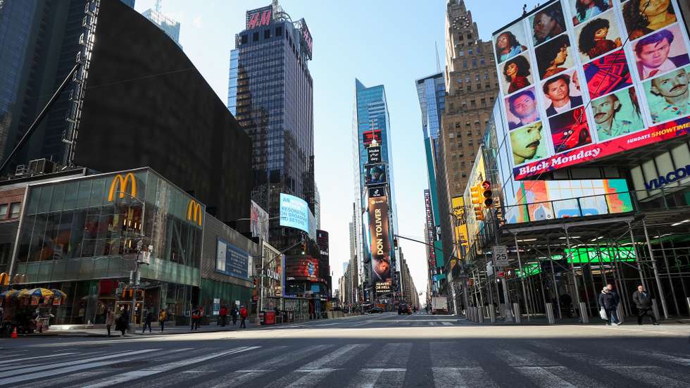 New York City streets getting empty day by day
