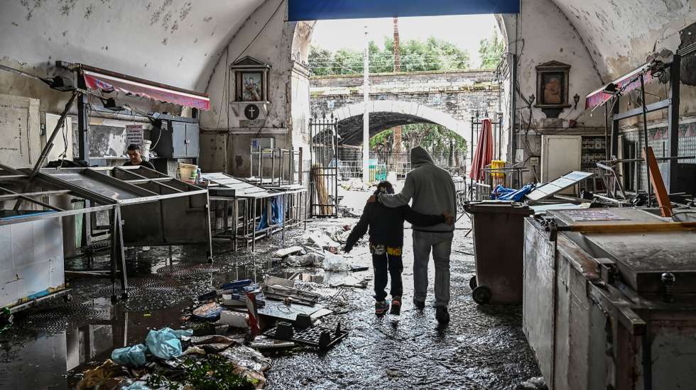 Italy's Sicily Island Hit By Fierce Cyclonic Storm