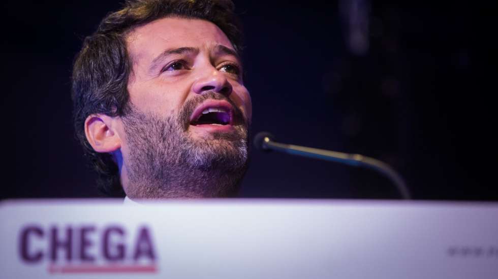 André Ventura disse, no seu discurso, esperar que o Chega seja a terceira força política nas eleições autárquicas do próximo domingo