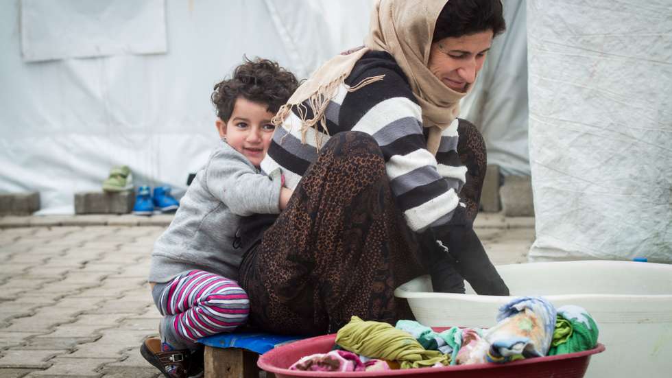 Yezidi refugee camp in Diyarbakir, Turkey
