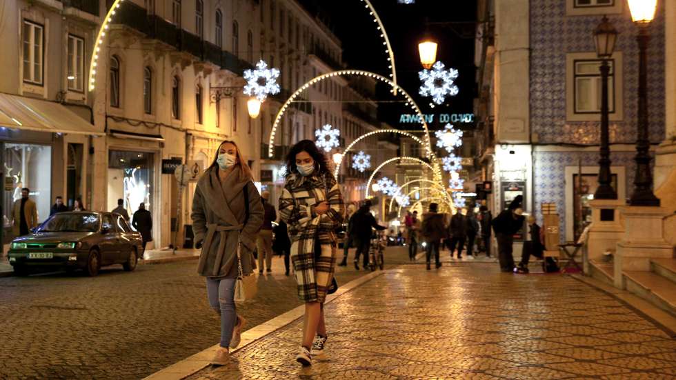 Christmas and New Year lights in Lisbon