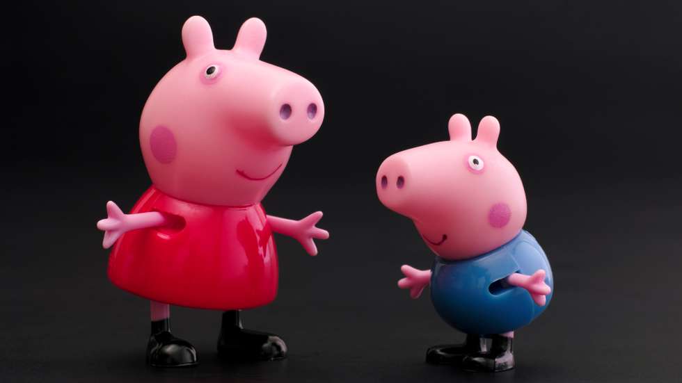 Peppa Pig and George Pig