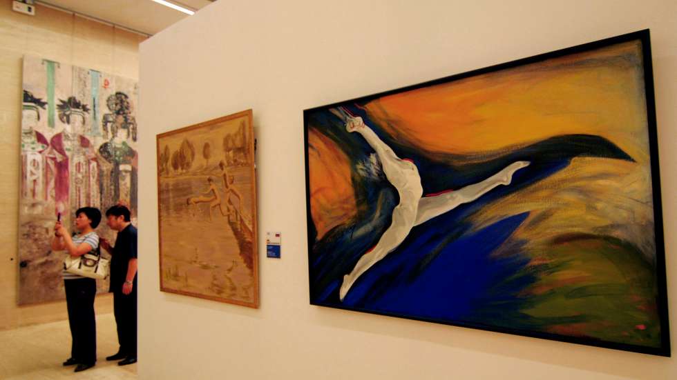 Obras de arte em exposição em Pequim