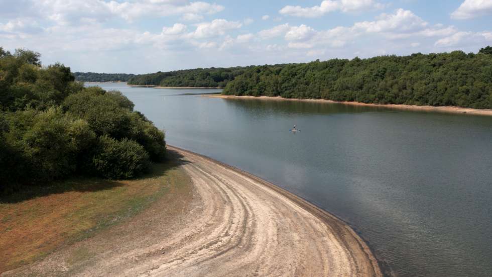 Water Levels At Kent's Bewl Water Reservoir