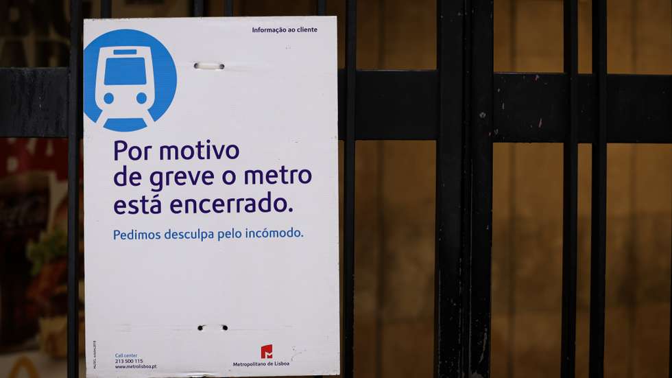 Greve geral afetará a circulação do Metro de Lisboa entre as 23h de terça-feira e as 6h30 de quinta-feira
