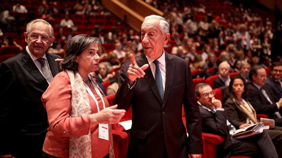 Luísa Neto com Marcelo Rebelo de Sousa