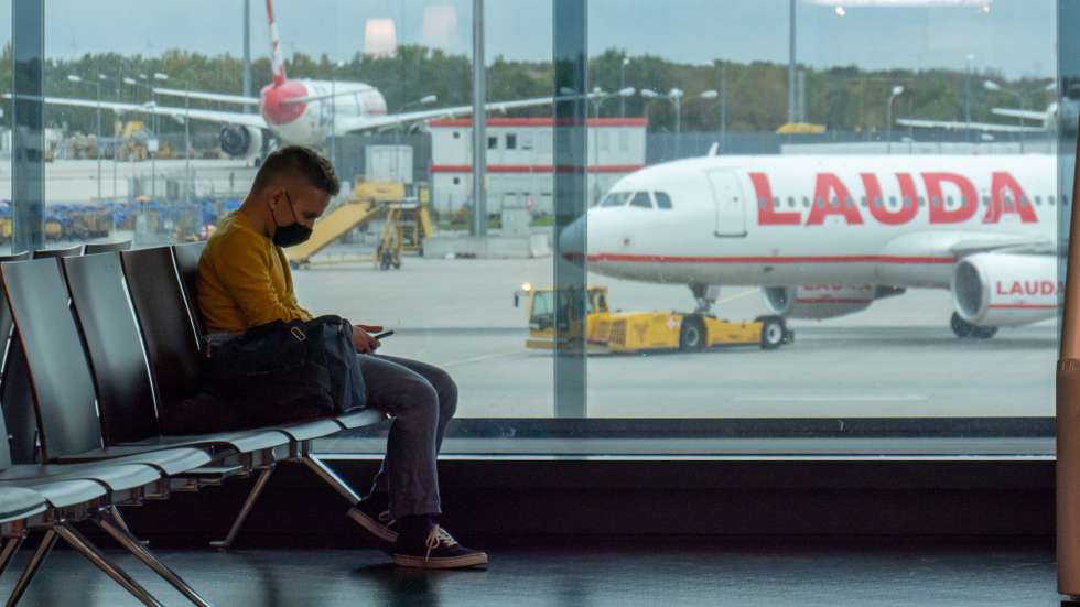 Passengers At Vienna Airport During The Covid-19 Era