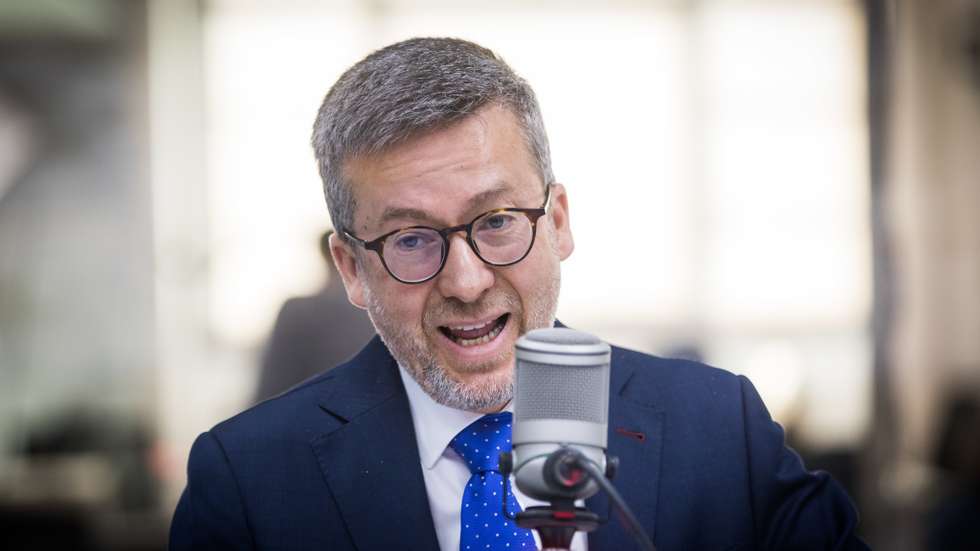 Inauguração dos novos estúdios da Rádio Observador com o presidente da câmara municipal de Lisboa, Carlos Moedas. Lisboa, 25 de novembro de 2021. JOÃO PORFÍRIO/OBSERVADOR