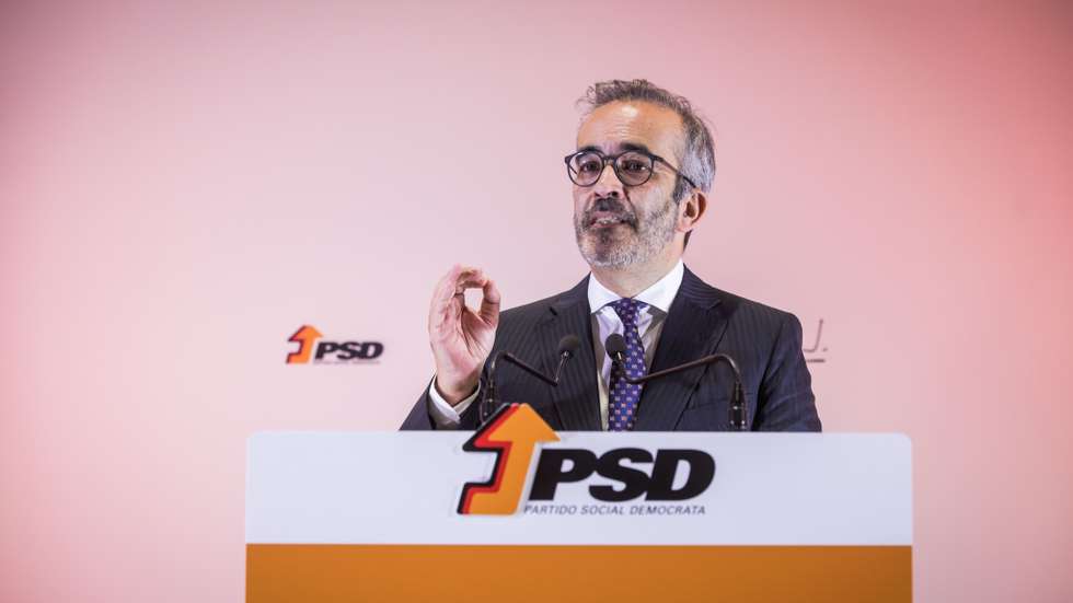 Noite eleitoral do PSD: eleições internas entre Rui Rio e Paulo Rangel, para a presidência do Partido Social Democrata - PSD. Sede de campanha de Paulo Rangel, num hotel em Lisboa. Lisboa, 27 de novembro de 2021. JOÃO PORFÍRIO/OBSERVADOR