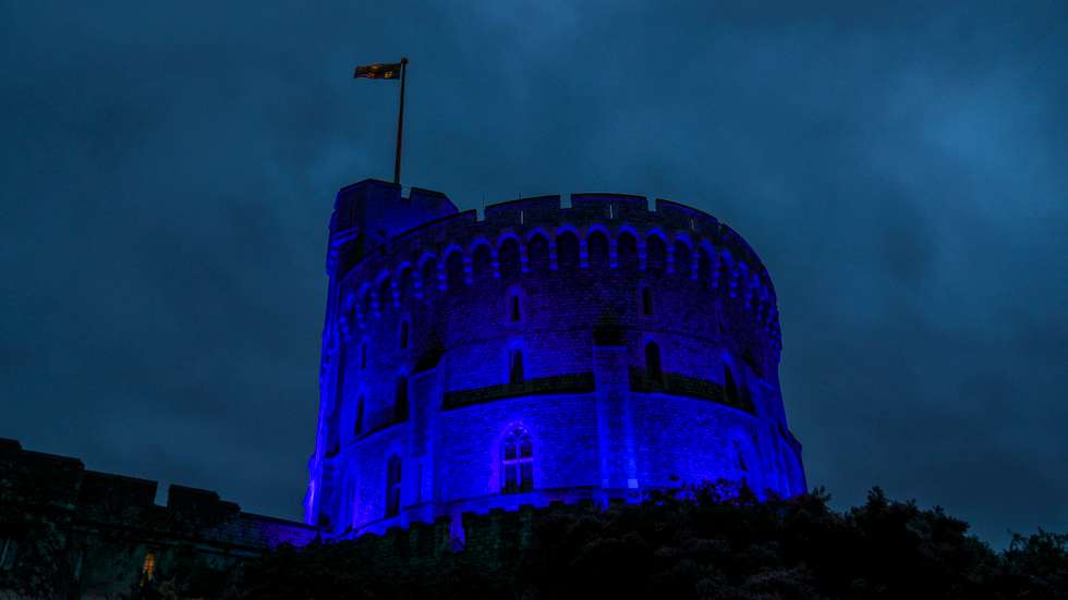 Landmarks Around The UK Take Part In The Light It Blue Campaign To Mark 72nd Anniversary Of The NHS