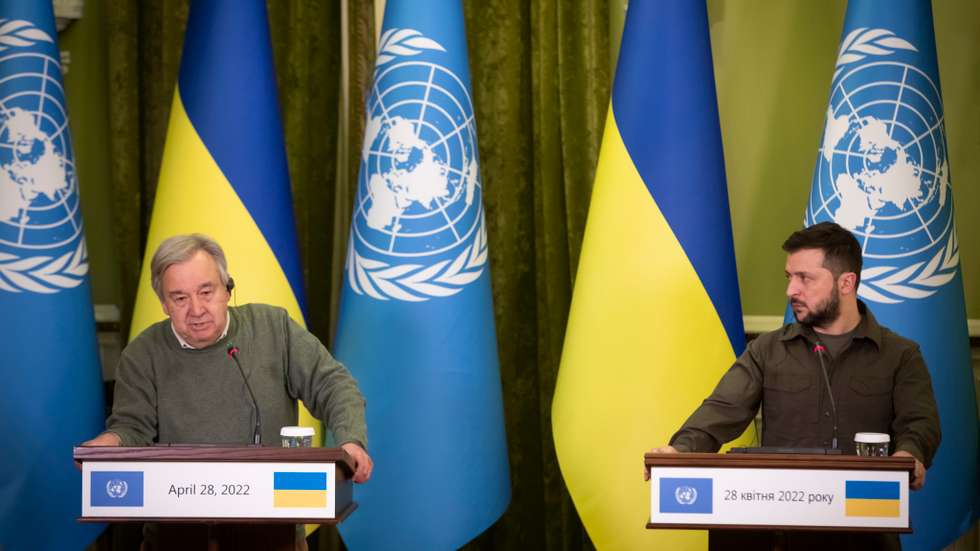 António Guterres chegou esta quarta-feira a Kiev depois de uma passagem por Moscovo para se encontrar com Vladimir Putin e com o ministro Sergey Lavrov