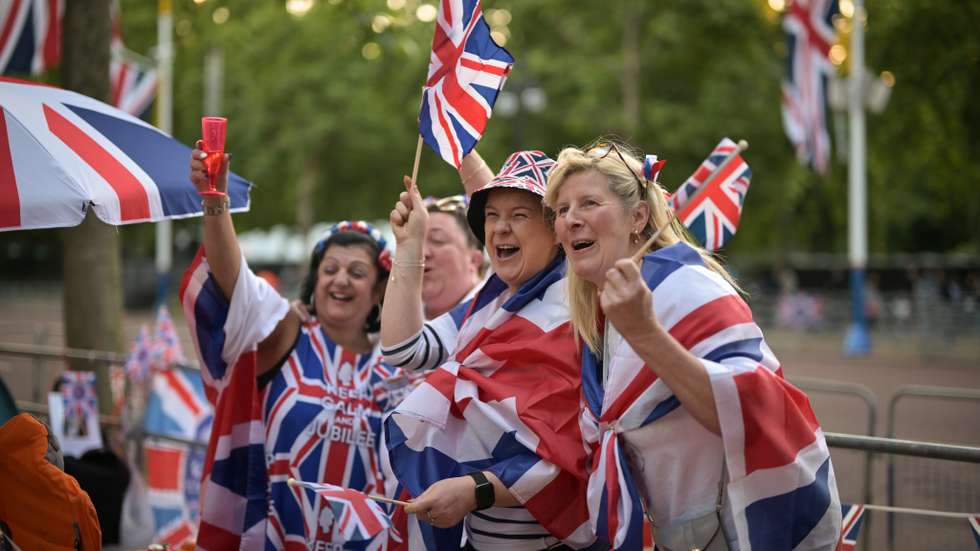 Preparations Are Made Around London For Queen Elizabeth II's Platinum Jubilee