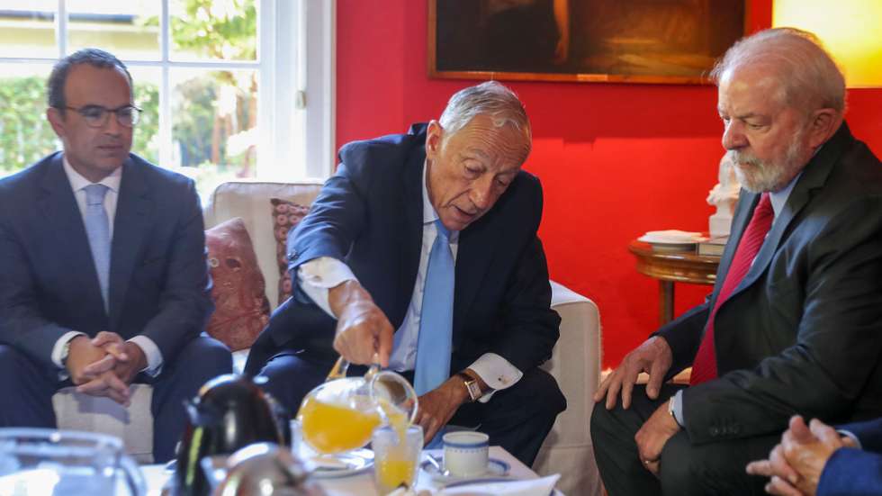 Marcelo Rebelo de Sousa esteve com Lula da Silva este domingo