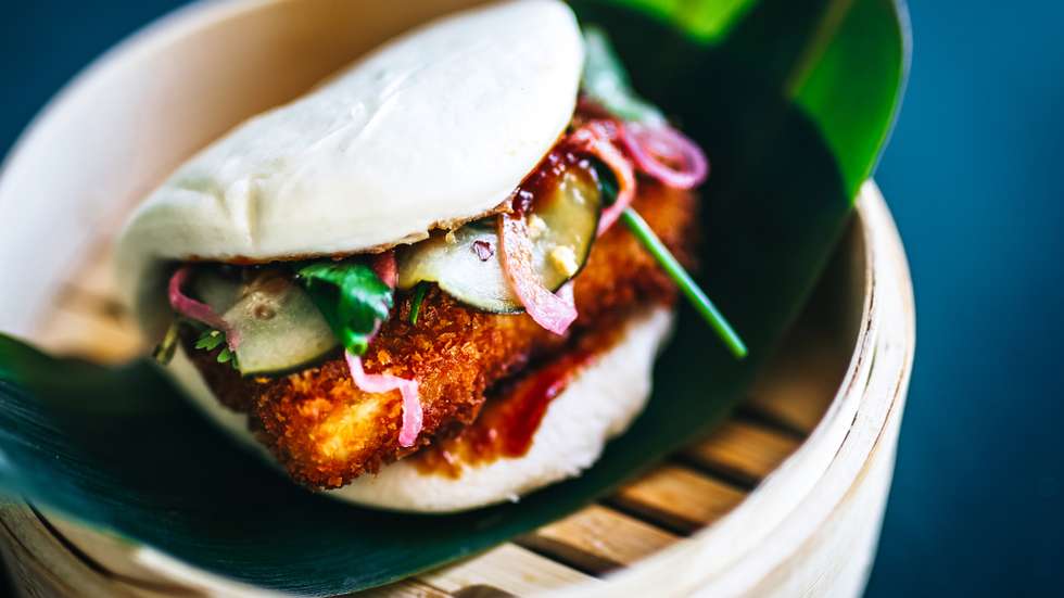 Pão bao recheado com tofu crocante é uma das novidades que marca o regresso do MöTAO a Vilamoura