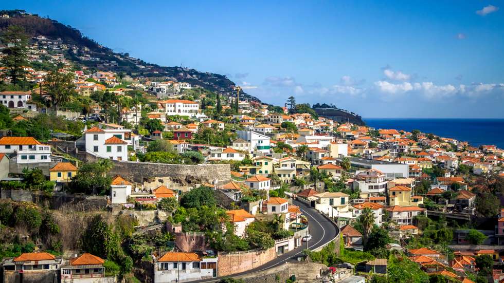 Panoramic view of Funchal on Madeira Island. Portugal