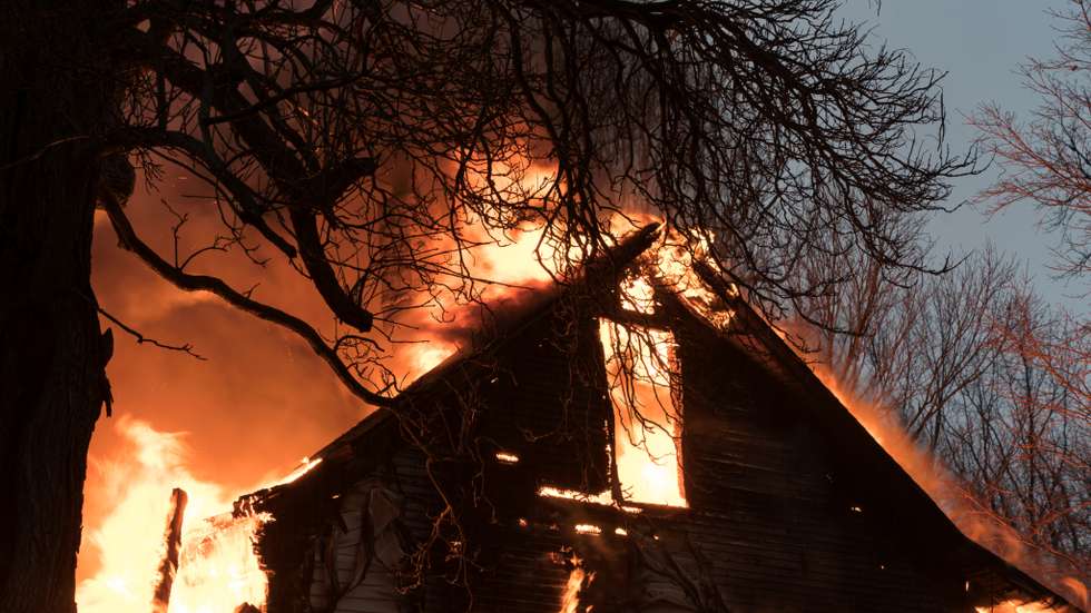 House Ablaze on Fire