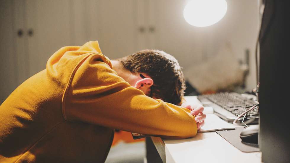 stressed student