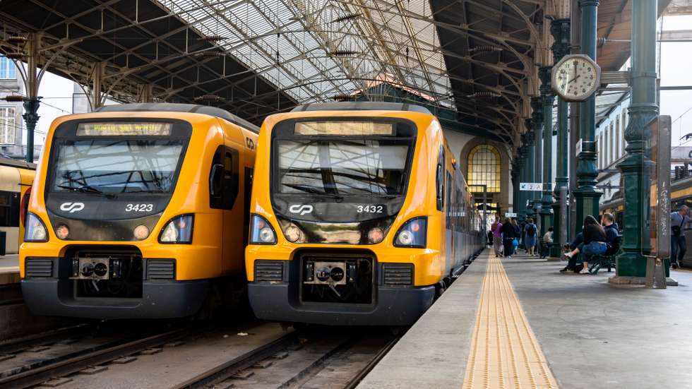 Railway Workers Striking in Portugal