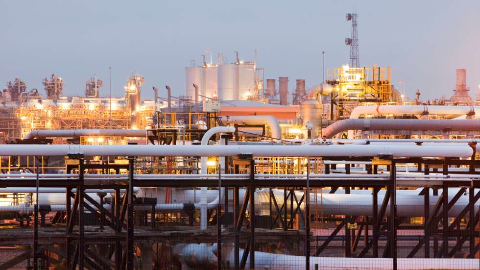 Centrica's gas plant in Barrow in Furness. This plant processes gas from the Morecambe bay gas field, Cumbria, UK.