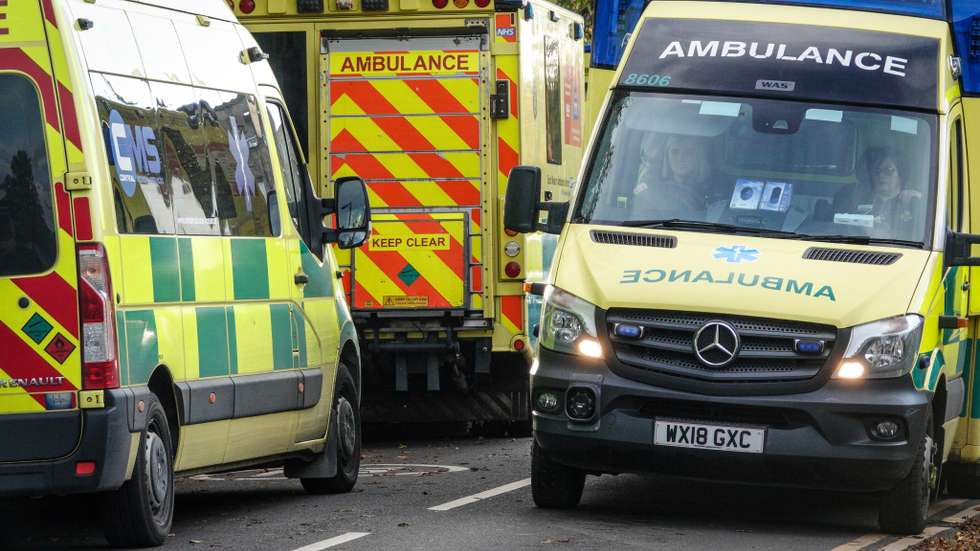Ambulance Queue Outside Hospital