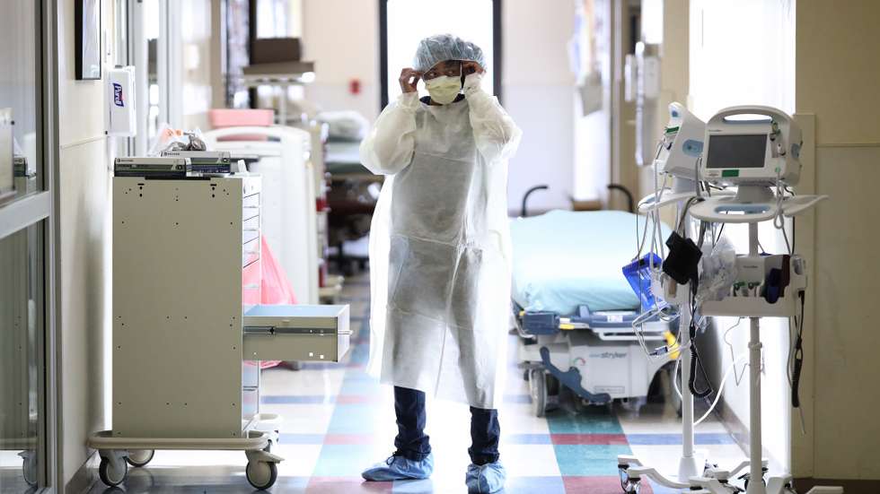 Medical Workers Inside Maryland Hospital Work During Coronavirus Pandemic