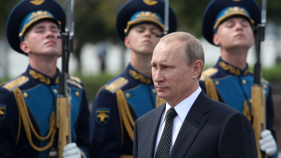Russian President Vladimir Putin Opens Monument To Soldiers of First World War