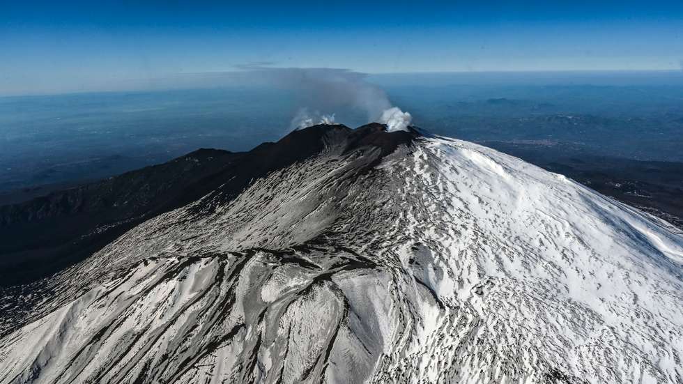 Volcanologists Watch Mount Etna From Above