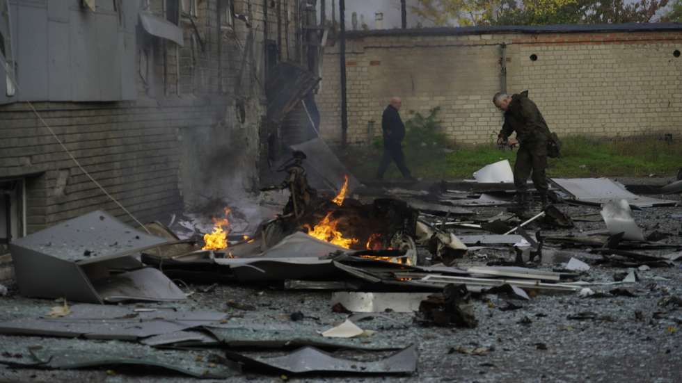 Car bomb explosion near local TV station in Melitopol
