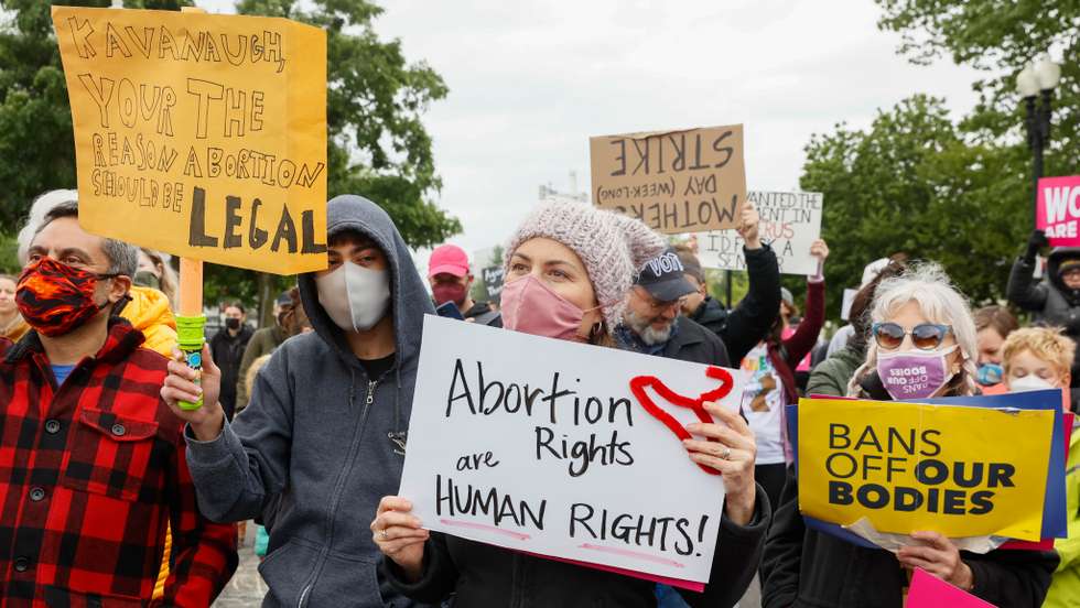 Crowds Of Parents And Children Gather In Front Of The U.S. Supreme Court On Mother's Day In Support Of Abortion Rights