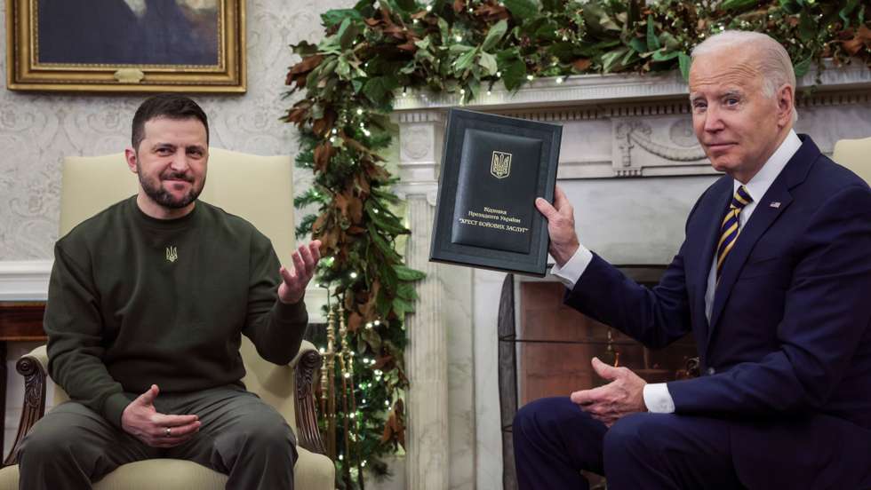 President Biden Meets With Ukrainian President Volodymyr Zelensky In The Oval Office Of White House