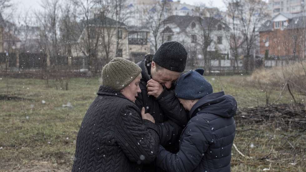 Devastation in Kyiv due to war