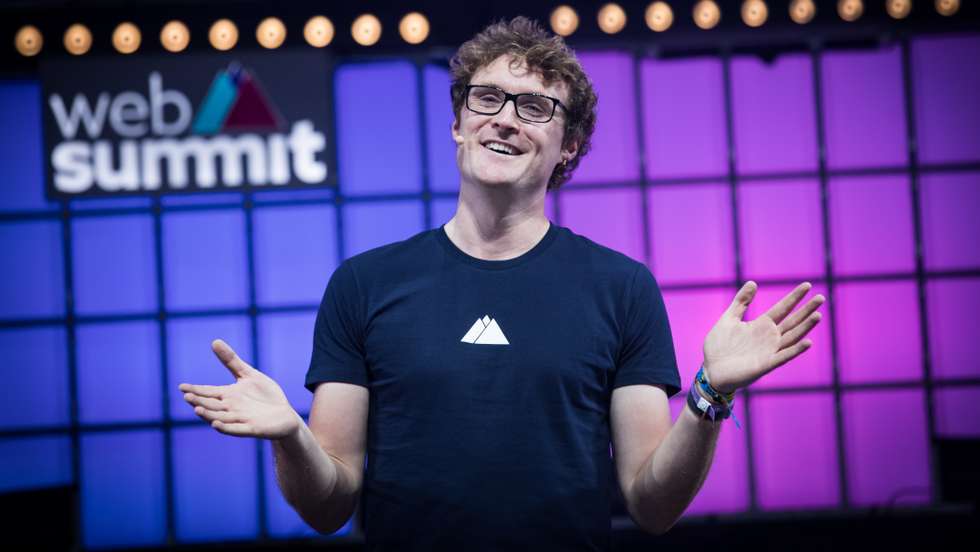 Web Summit: Primeiro dia da Web Summit, no MEO Arena, em Lisboa. Intervenção de Paddy Cosgrave, CEO &amp; Founder Web Summit. Lisboa, 1 de novembro de 2021. JOÃO PORFÍRIO/OBSERVADOR