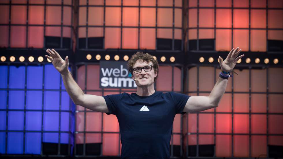 Web Summit: Primeiro dia da Web Summit, no MEO Arena, em Lisboa. Intervenção de Paddy Cosgrave, CEO &amp; Founder Web Summit. Lisboa, 1 de novembro de 2021. JOÃO PORFÍRIO/OBSERVADOR