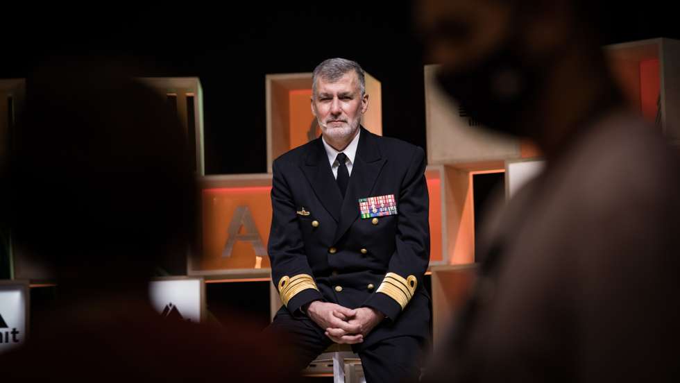 Web Summit: Segundo dia da Web Summit, no Parque das Nações, em Lisboa. Intervenção de Vice-Admirante, Henrique Gouveia e Melo. Lisboa, 2 de novembro de 2021. JOÃO PORFÍRIO/OBSERVADOR