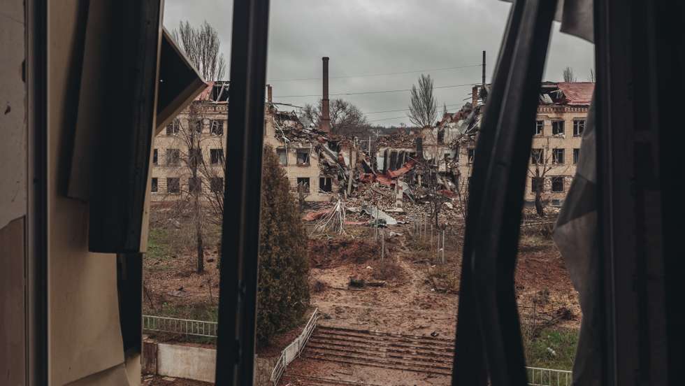 Ukrainian soldiers in Donetsk Oblast